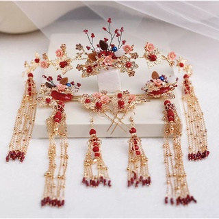 Bộ trâm cài tóc cổ trang, trang sức hầu đồng giá rẻ