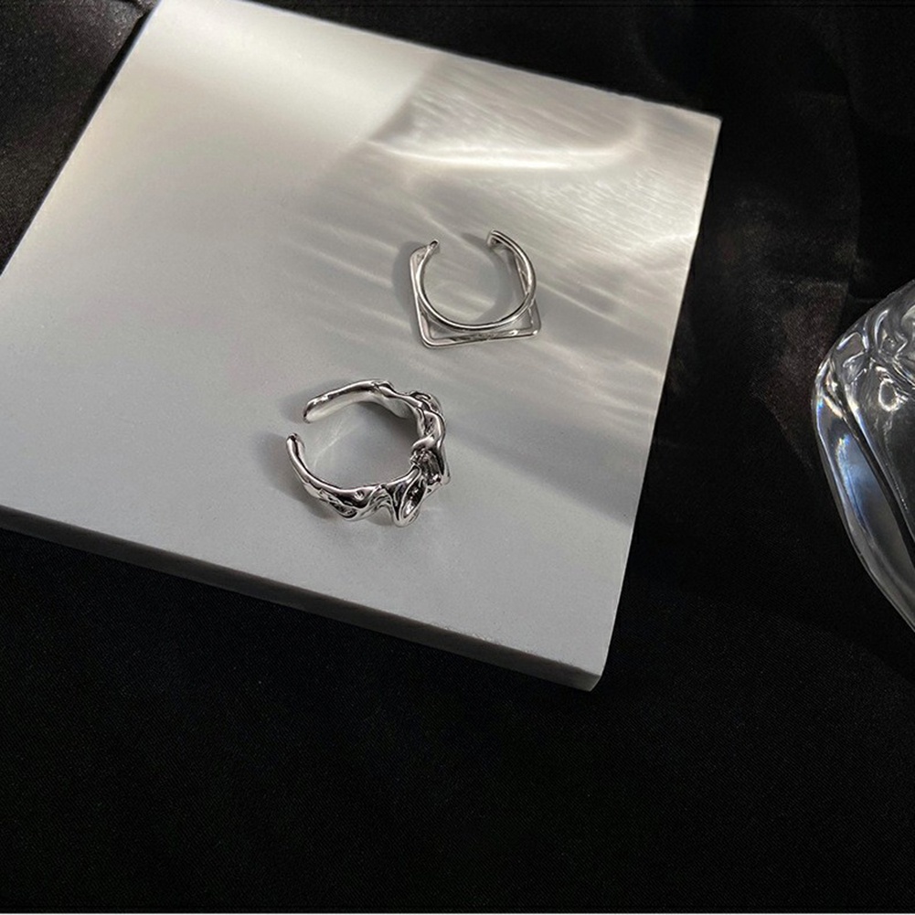 Nhẫn Bạc Mặt Tròn Khắc Họa Tiết Phong Cách Boho Mới