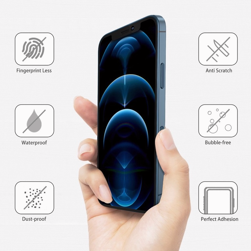 Film Dán Sợi Carbon 3m Viền Bảo Vệ Màn Hình Cho Iphone 12 Pro Max 3d Thanh Lịch (12 Mini)