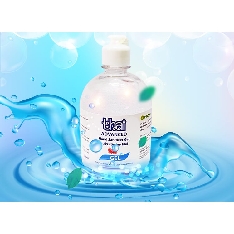 Nước rửa tay khô Thai Advanced 500ml, nước rửa tay sát khuẩn, khử mùi
