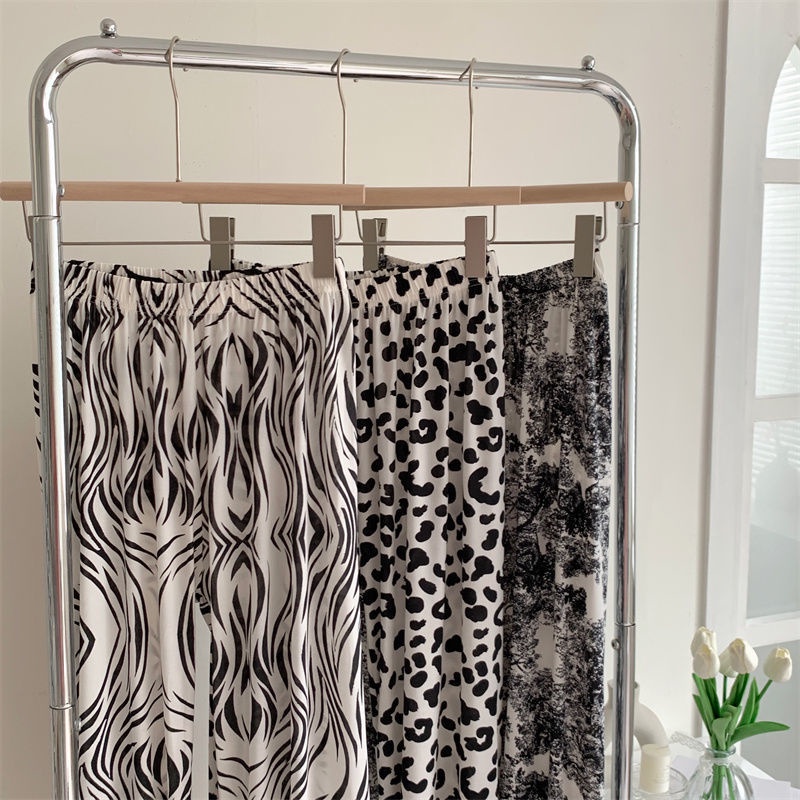 Quần harem Lưng Thun Co Giãn Dáng Rộng Họa Tiết Kẻ Ô Thời Trang Xuân Hè Mới Cho Nữ