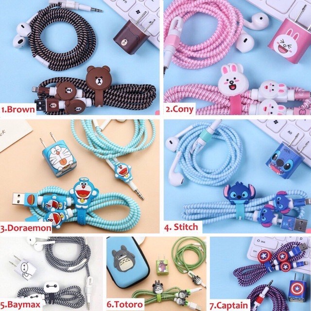 Hộp đựng kèm phụ kiện tai nghe cute