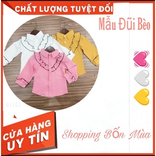 💥Thanh Lý💥Sơ mi Học sinh Đũi dài tay cổ Bèo💥Cho Bé Gái