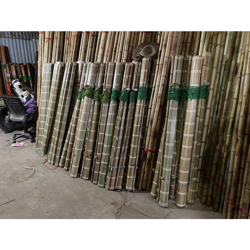 Mành che nắng, mành cọ giá rẻ 1.5mx2m  , mành trang trí trung thu, trang trí tết