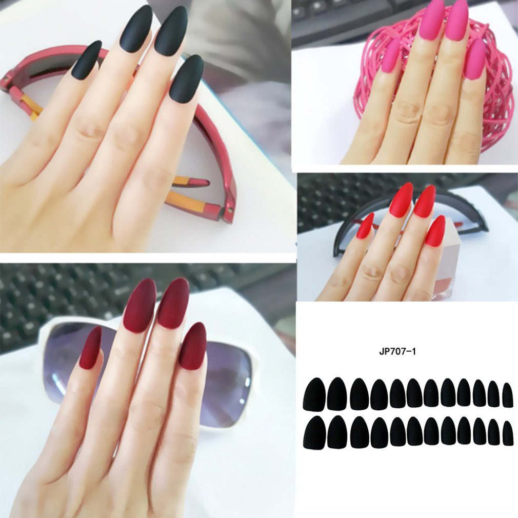 Bộ móng giả đầu nhọn không phai màu dùng để làm đẹp cho nữ