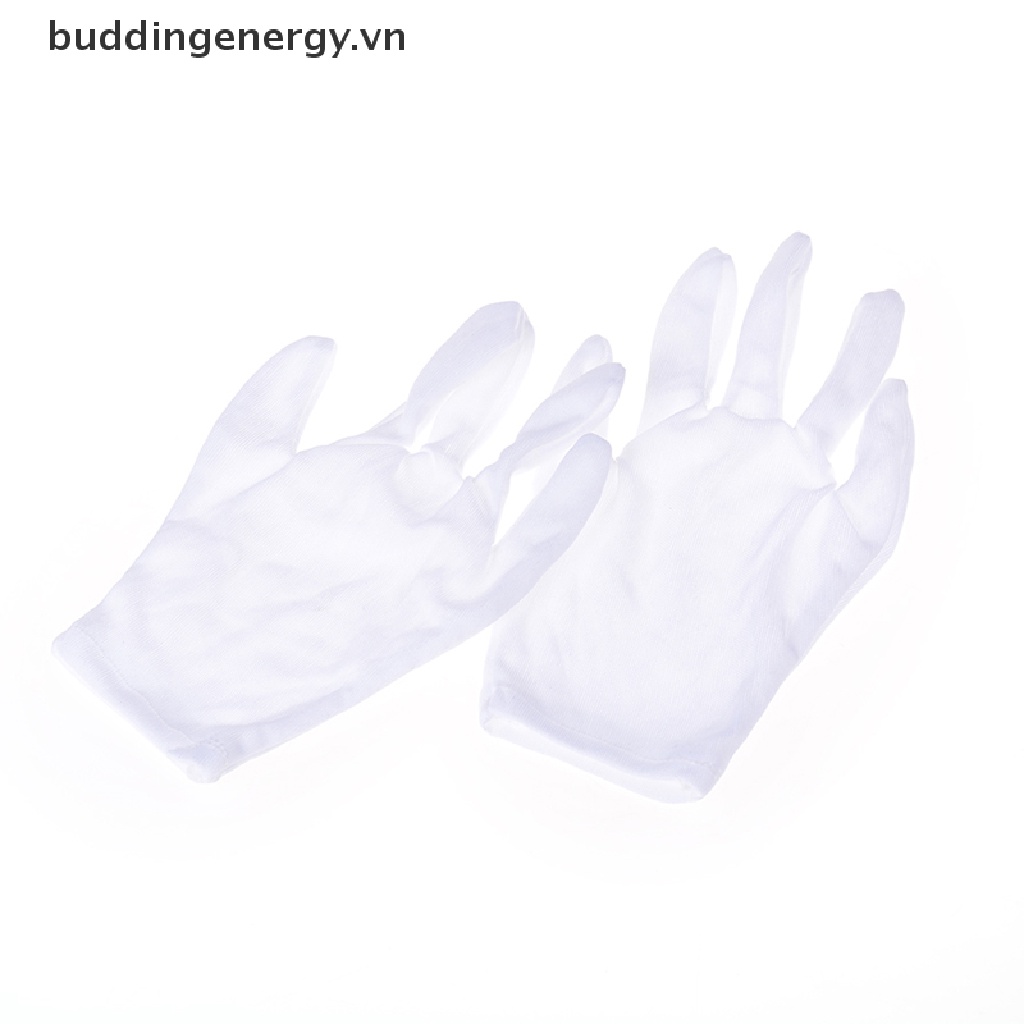 1 Đôi Găng Tay Trắng Vải Cotton Dùng Để Biểu Diễn Ảo Thuật Dịp Halloween