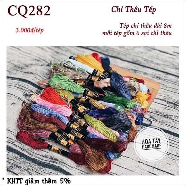 Chỉ thêu tép - Chỉ thêu tay CQ282