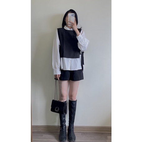 Set áo sơ mi kèm gile