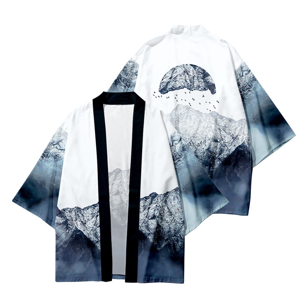 Áo Khoác Kimono Nhật Bản Dáng Rộng Kích Thước Lớn Hóa Trang Haori Yukata Rob Cho Nam Và Nữ