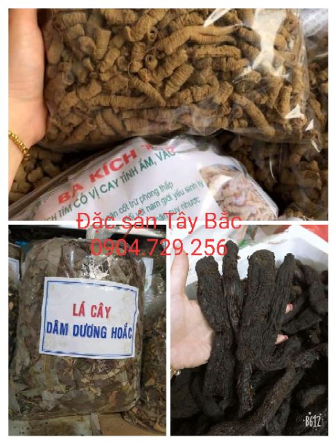 Combo 1kg ba kích tím, 200g Dâm dương hoắc, 500g nhục thung dung