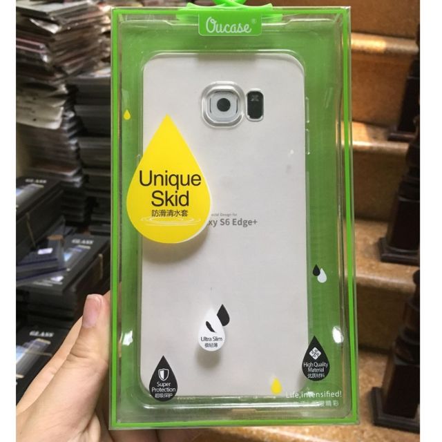 Ốp lưng galaxy s6edge plus dẻo trong suốt Ou Case vu Case chính hãng