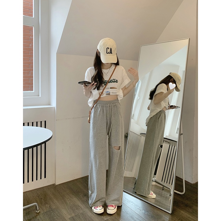 Quần Dài Thể Thao Nữ Ống Rộng Thời Trang Năng Động