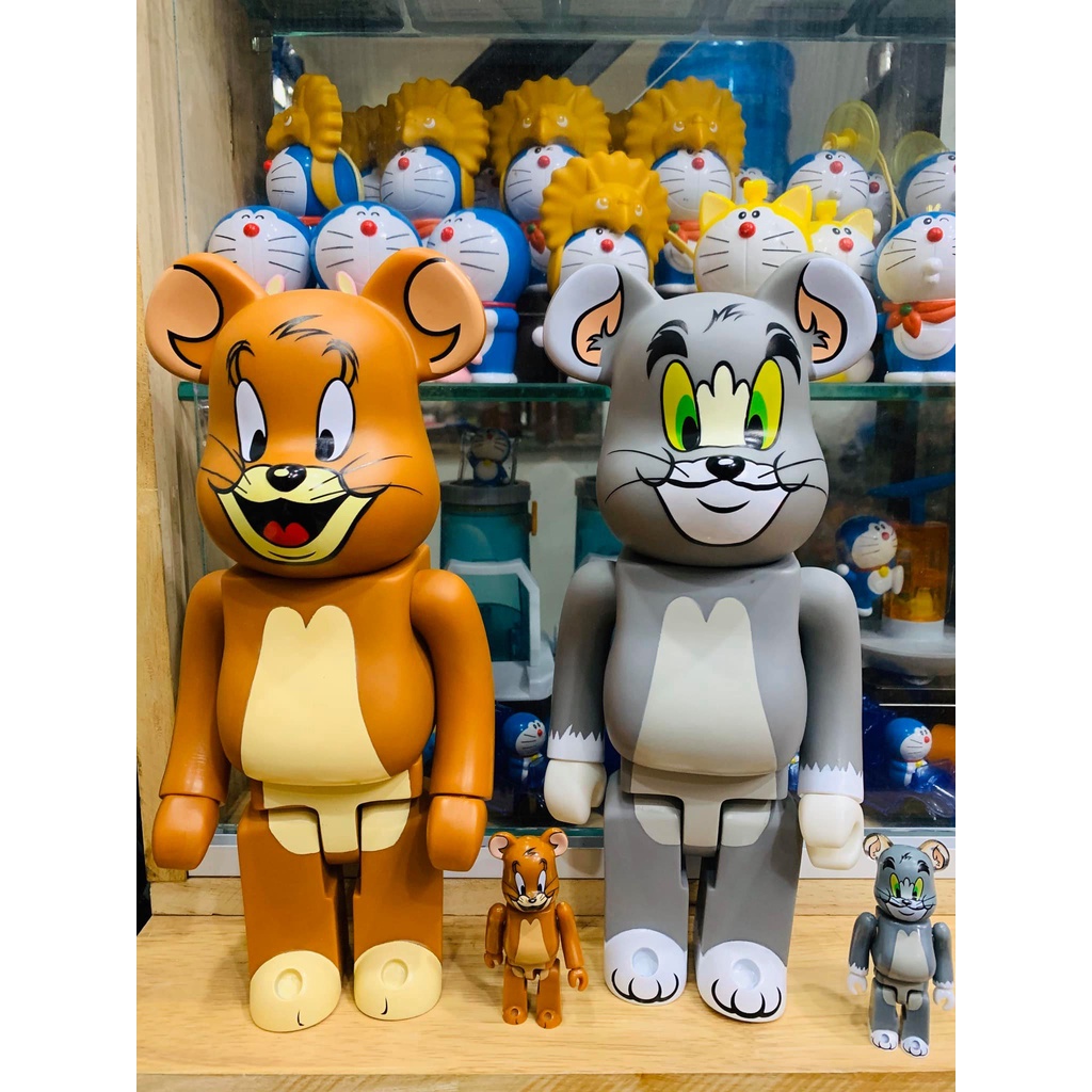 Mô Hình Nhân Vật Bearbrick 400% Tom And Jerry Bearbrick 28cm