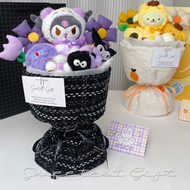 Búp Bê Nhồi Bông Kuromi Dễ Thương Dùng Làm Quà Tặng Sinh Nhật Cho Bạn Gái