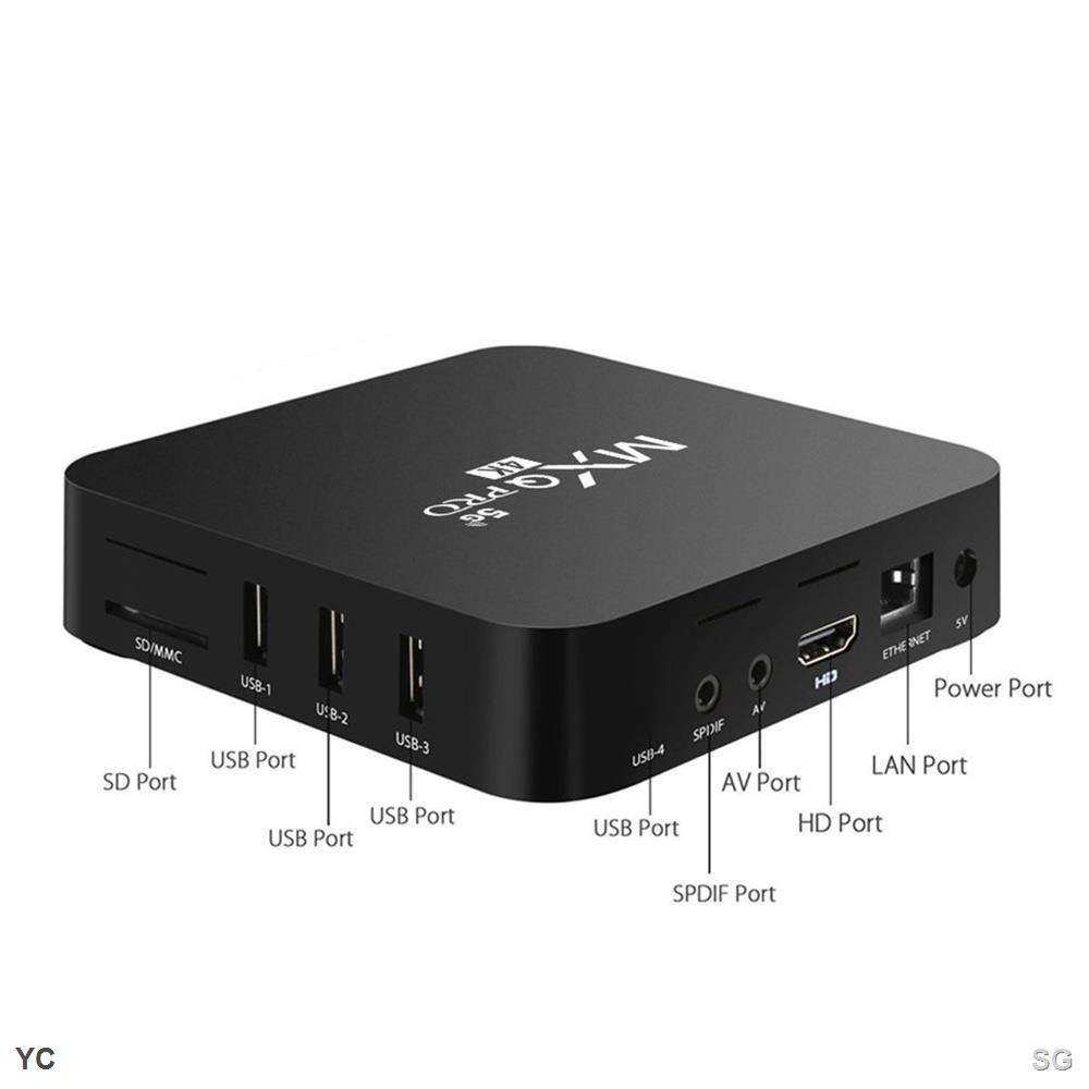 Đầu TV box MXQ Pro 4K 5g Android 16GB 256gb 128GB ChấT LượNg Cao KèM Phụ KiệN