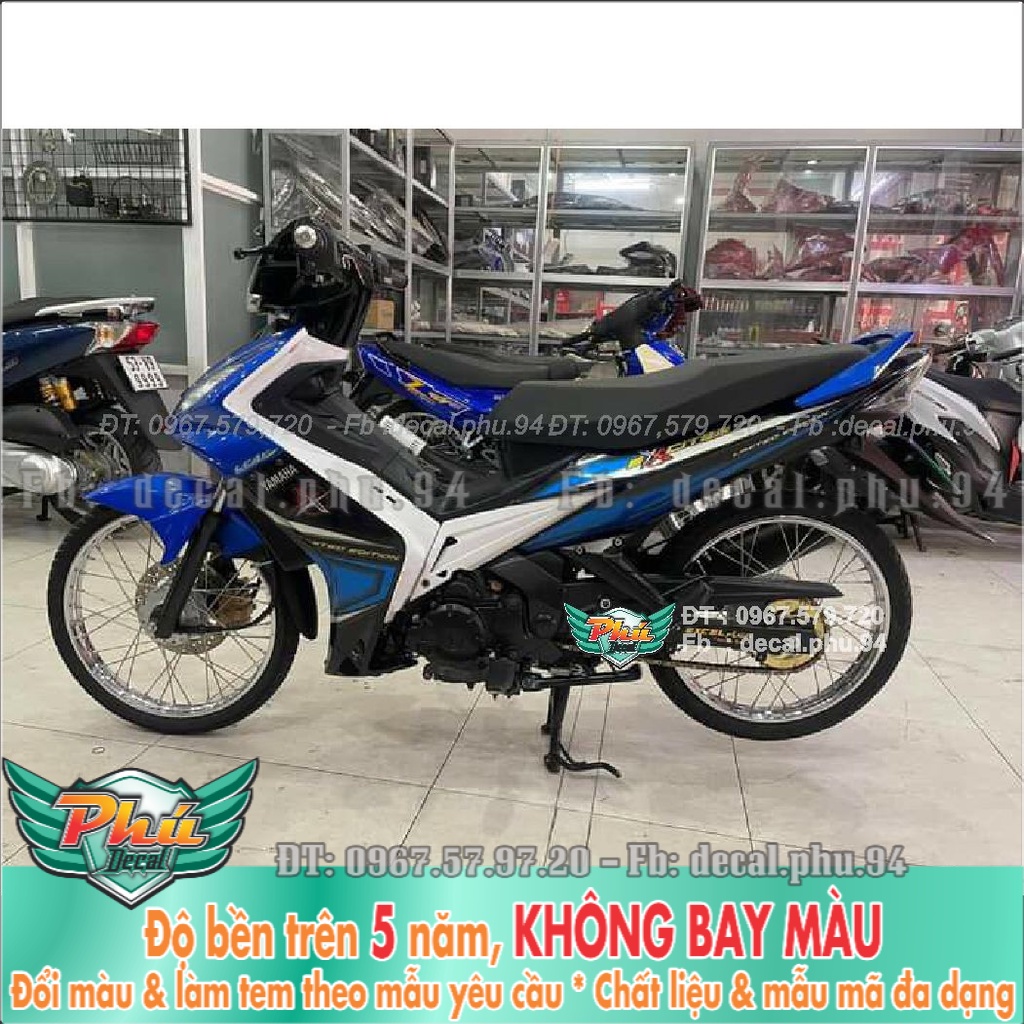 Tem Rời Excxiter 2006-2010 trắng xanh (K) -1