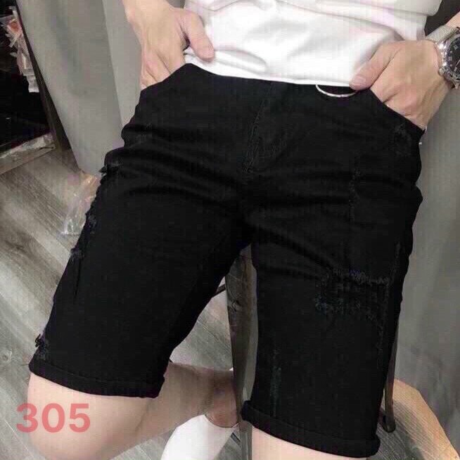 Quần short jean nam chất bò co giãn- quần lửng nam thời trang PN ms221