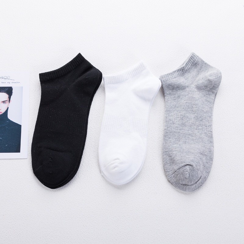 Tất Vớ Nam Nữ Cổ Ngắn Nhật Cotton 100%,Tất Nam Nữ Khử Mùi Chống Hôi Chân,Thoáng Khí