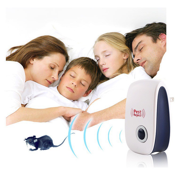 Thiết Bị Đuổi Côn Trùng Pest Reject - Máy Đuổi Chuột Gián Muỗi Ruồi Kiến Mối Thông Minh