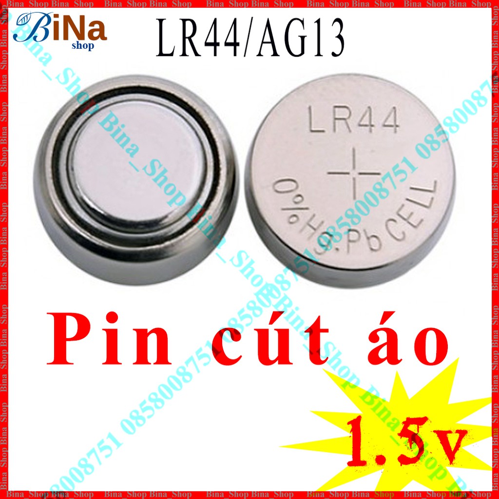[10 viên] Pin cúc áo LR44 / AG13 / A76 2 viên / 10 viên (tự chọn)
