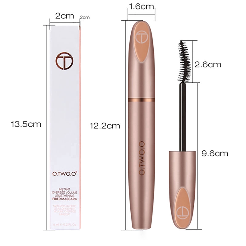 Mascara sợi tơ 3D O.TWO.O màu đen kháng nước chuốt mi dày hơn hiệu quả