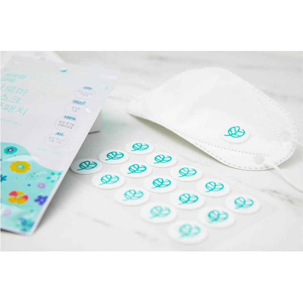 Miếng dán khử mùi khẩu trang  Aroma mask patch (set 15 miếng dán) | BigBuy360 - bigbuy360.vn