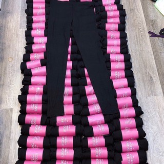 Quần legging cotton thái dài đen siêu co giãn