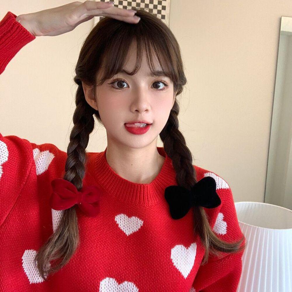 Kẹp Tóc Nơ Vải Nhung Phong Cách Pháp Thời Trang Thu Đông Cho Nữ