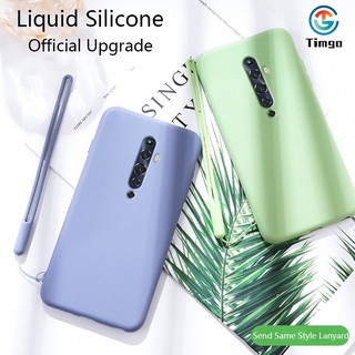 Ốp điện thoại mềm bằng silicon màu trơn tươi sáng cho OPPO Reno 2F/Reno/Reno 2