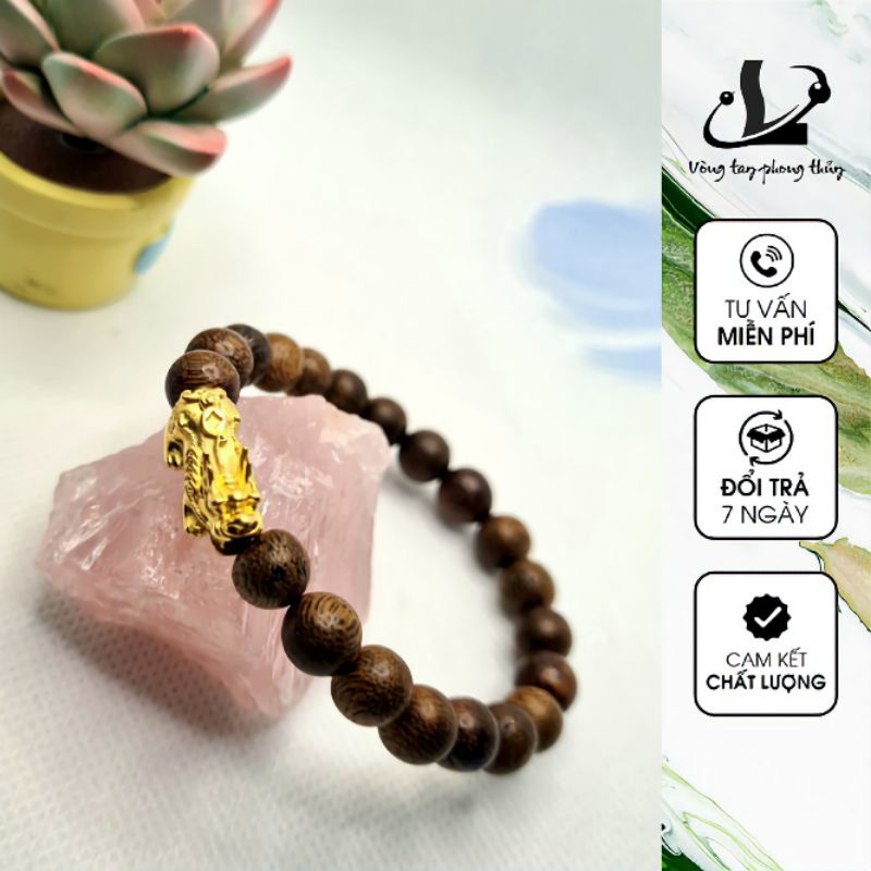 Vòng Trầm Hương 8li Mix Tỳ Hưu - N4