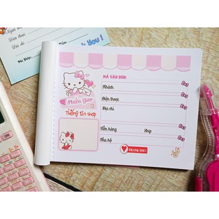 [CÓ SẴN] Phiếu ship hàng hình kitty dễ thương