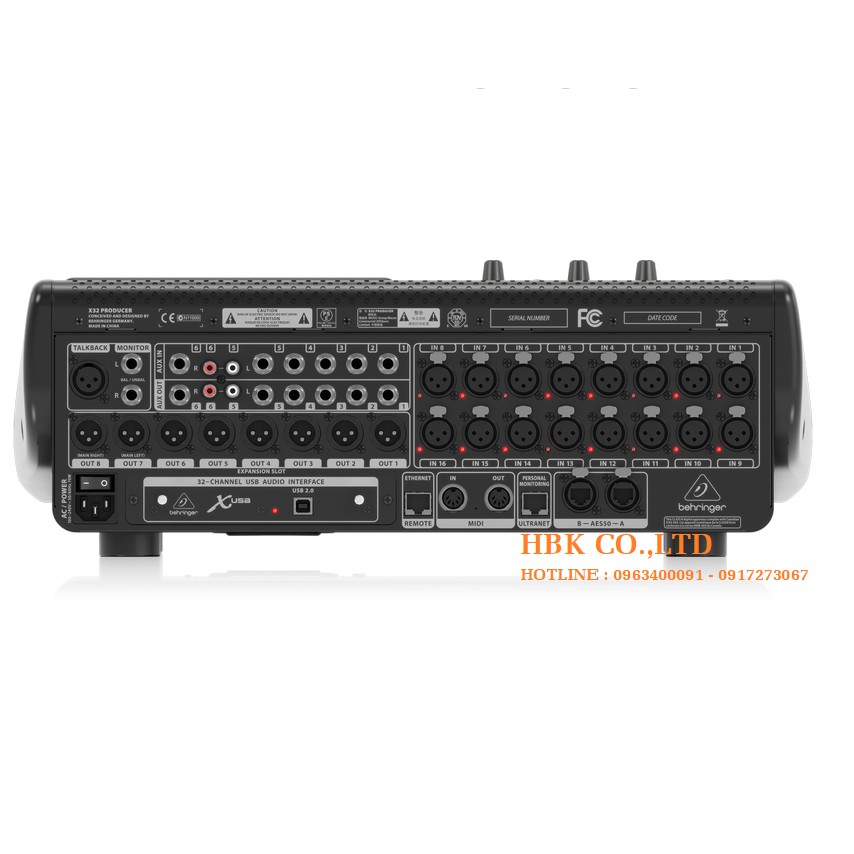 Mixer BEHRINGER X32 PRODUCER- Bộ Trộn Âm Thanh Digital