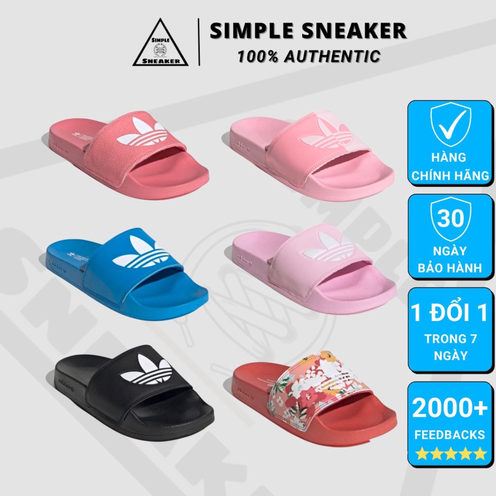 Dép Adidas AuthHàng Chính HãngAdidas Adilette Lite Slides Trefoil Logo 6 Màu Cực Dễ Thương Bản 2021 - Simple Sneaker