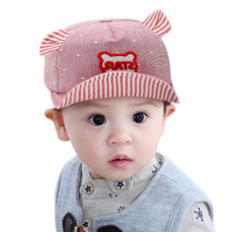 Mũ Bóng Chày Có Tai Thỏ Dễ Thương Cho Bé