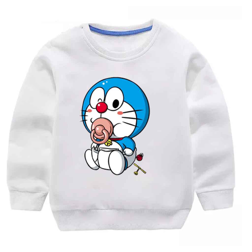 Áo doramon cho bé ,thời trang trẻ em, nỉ bông