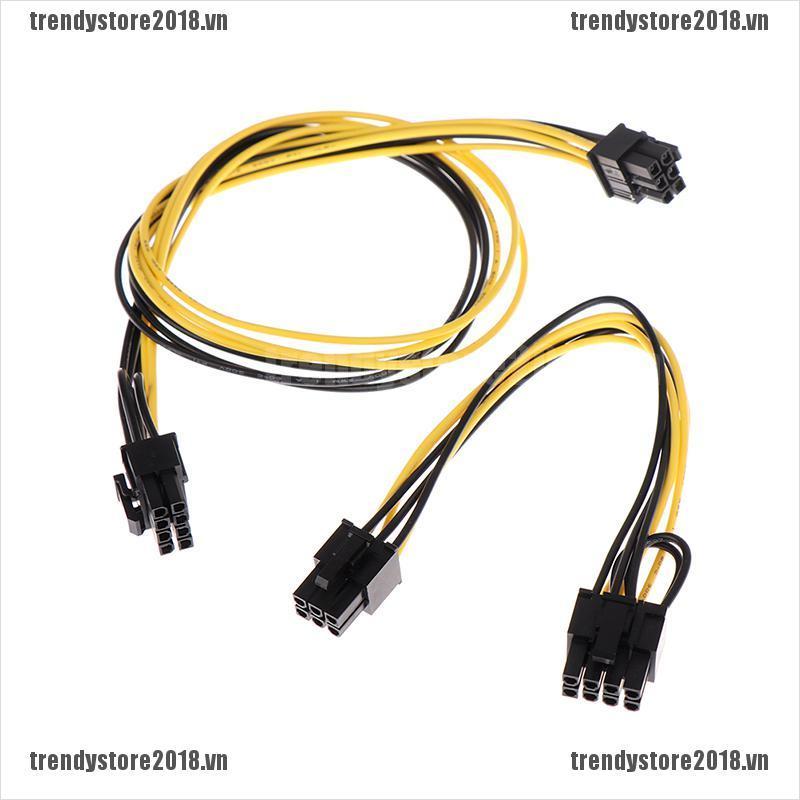 Dây Cáp Nguồn Pci Express 6pin Sang 6 + 2pin Gpu 6 Pin 8pin