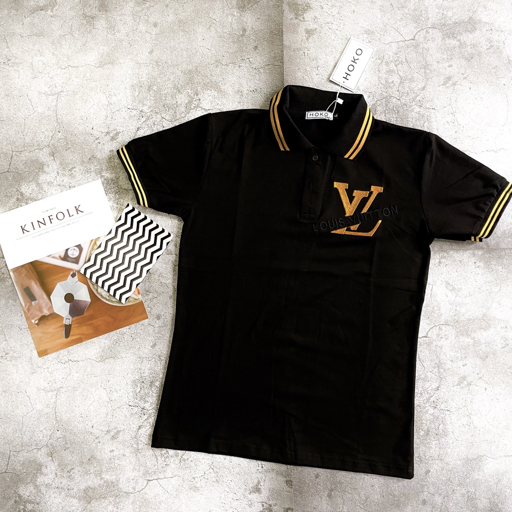 Áo thun nam cổ bẻ vải cotton mềm mịn thoáng mát ⚡The Lizard⚡