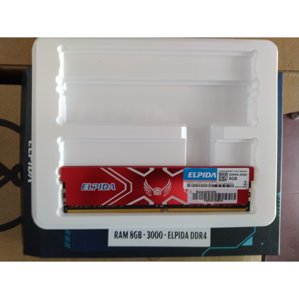 Ram PC DDR4 ELPIDA 1x8GB Bus 3000 - Hàng chính hãng - Bảo hành 36 tháng