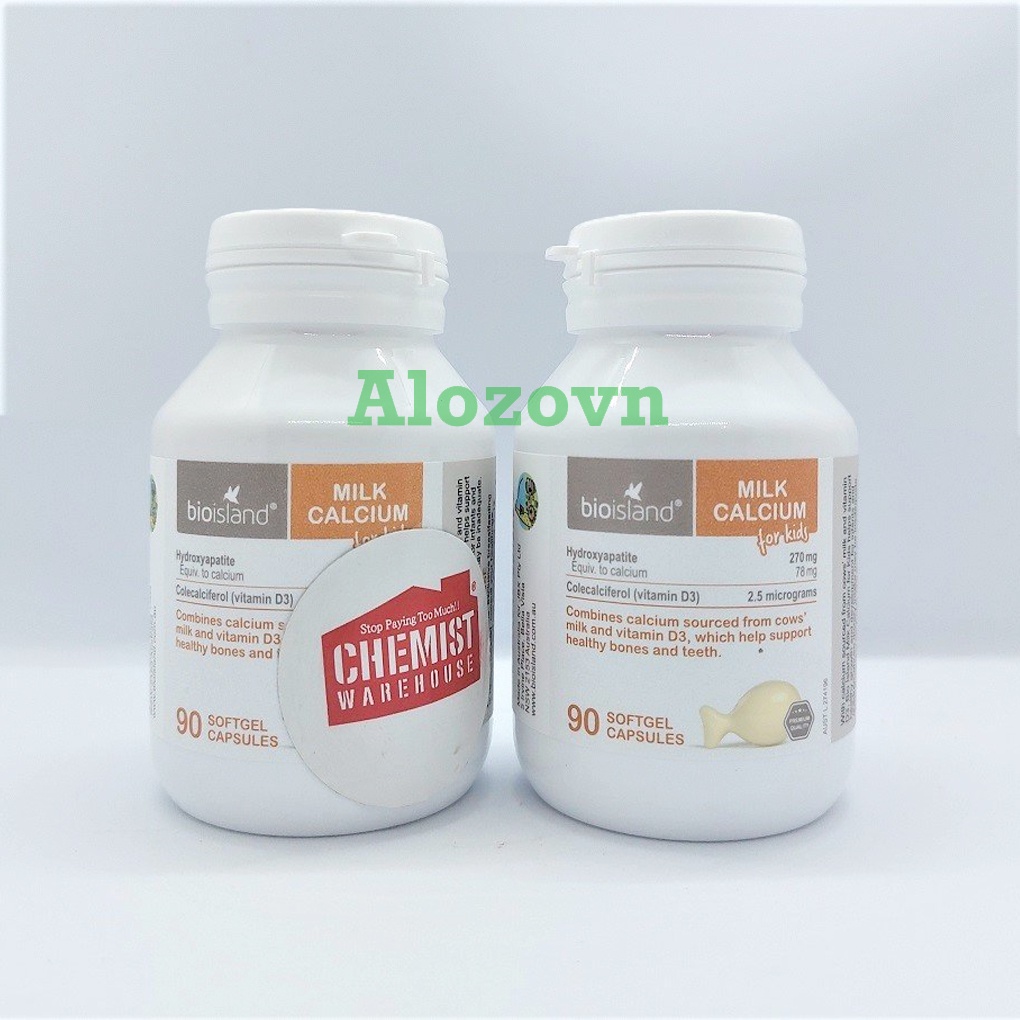 Viên bổ sung Canxi sữa Canxi Milk Bio Island Úc 90 viên