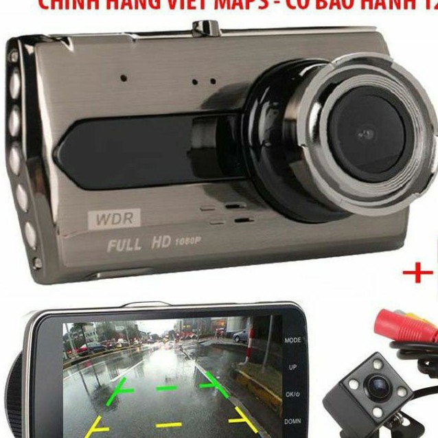 Camera Hành Trình xe hơi trước + sau VietMap X008 Tiếng Việt