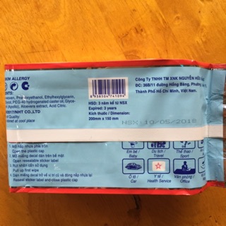 Khăn giấy ướt Baby Wipes 80gr
