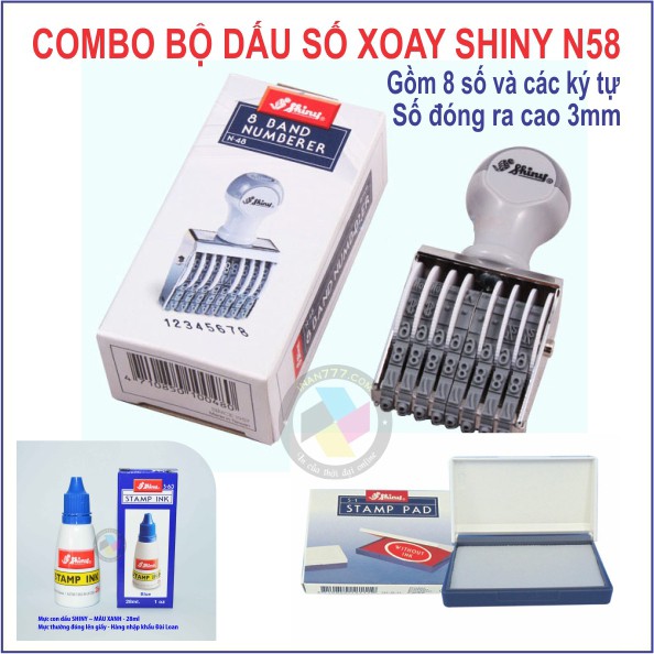 Khay mực - Tampon con dấu Shiny SP1 - SP2 - SP3