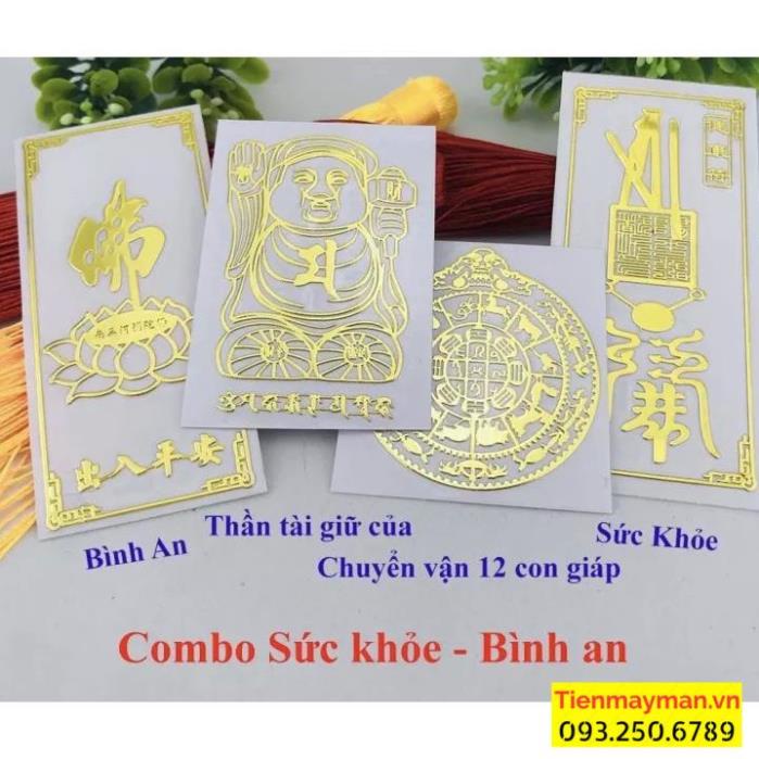 Miếng Dán Điện Thoại Tài Lộc May Mắn Đẹp Lung Linh Phù Hợp Phong Thuỷ.