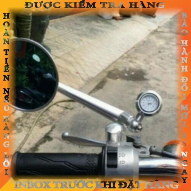 Đồng hồ thời gian gắn xe máy,moto (nhiều màu) daudai