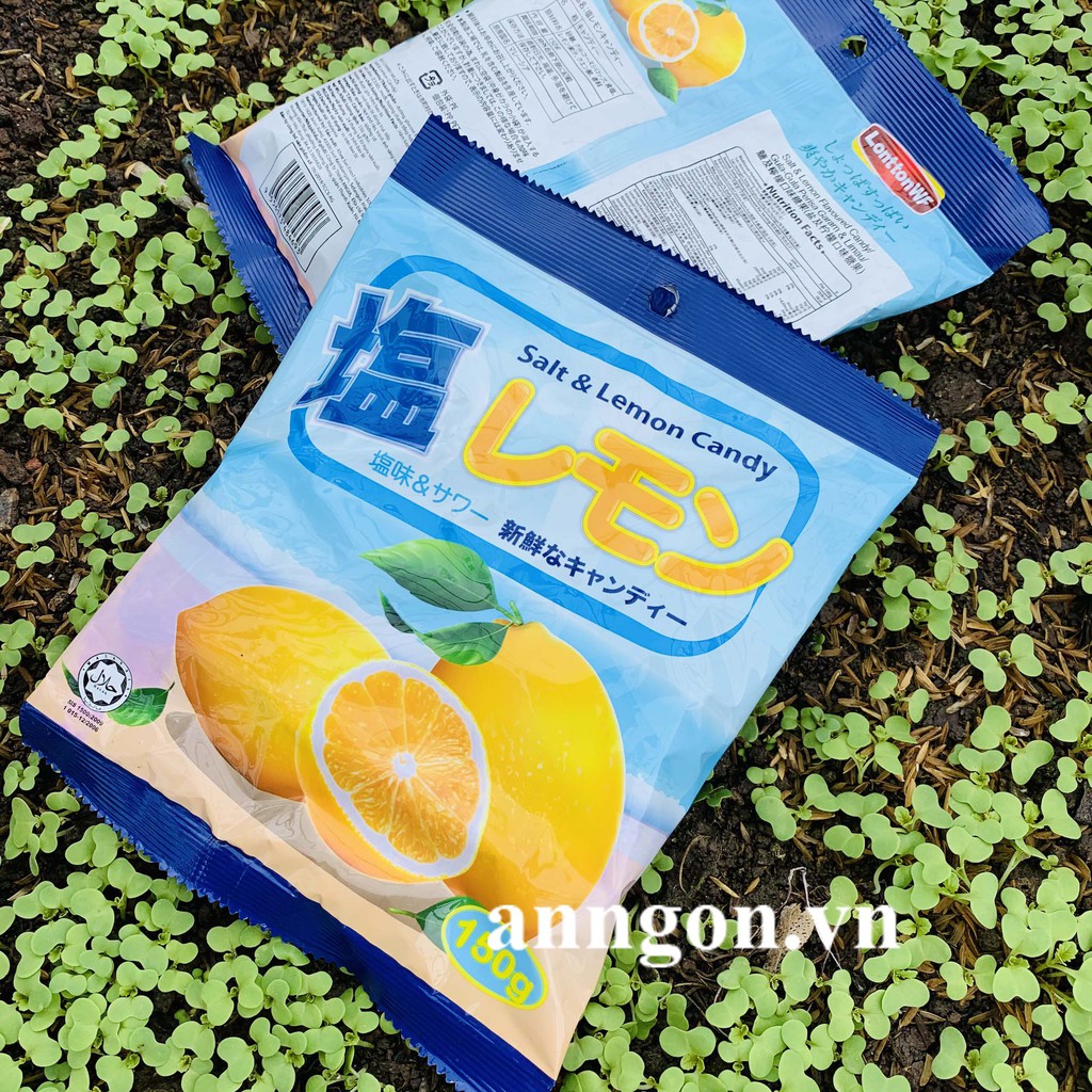 Kẹo chanh muối Salt &amp; Lemon Candy túi 150g