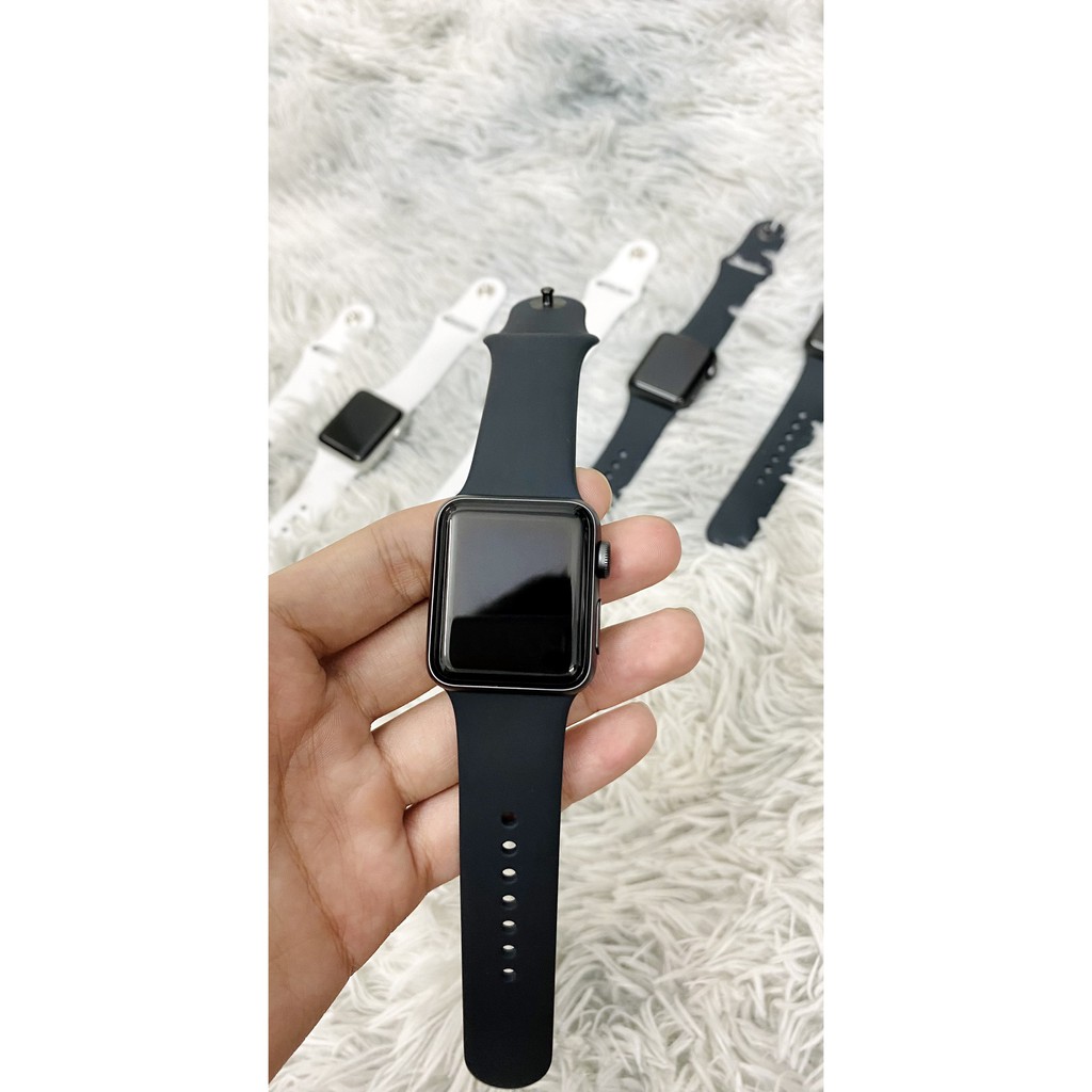 (CHÍNH HÃNG) apple watch series 3 nhôm 38mm 42 mm  (Tặng dây sạc zin và dây đeo caosu)