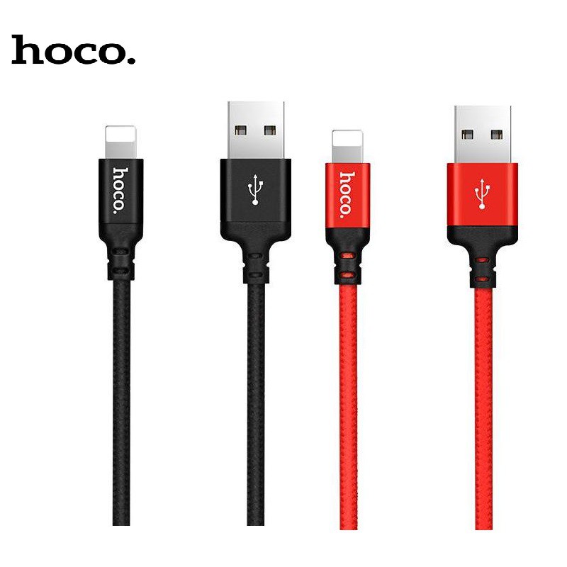 Cáp sạc Lightning Hoco X14 lớp phủ bên ngoài TPE dòng điện tối đa 2.0A cho iPhone/iPad