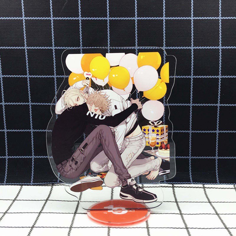 Mô hình trưng bày để bàn dạng đứng bằng acrylic họa tiết anime 19 Days kích thước 15cm
