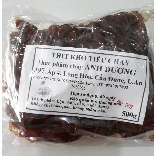 Thịt kho tiêu chay Ánh Dương, thực phẩm chay
