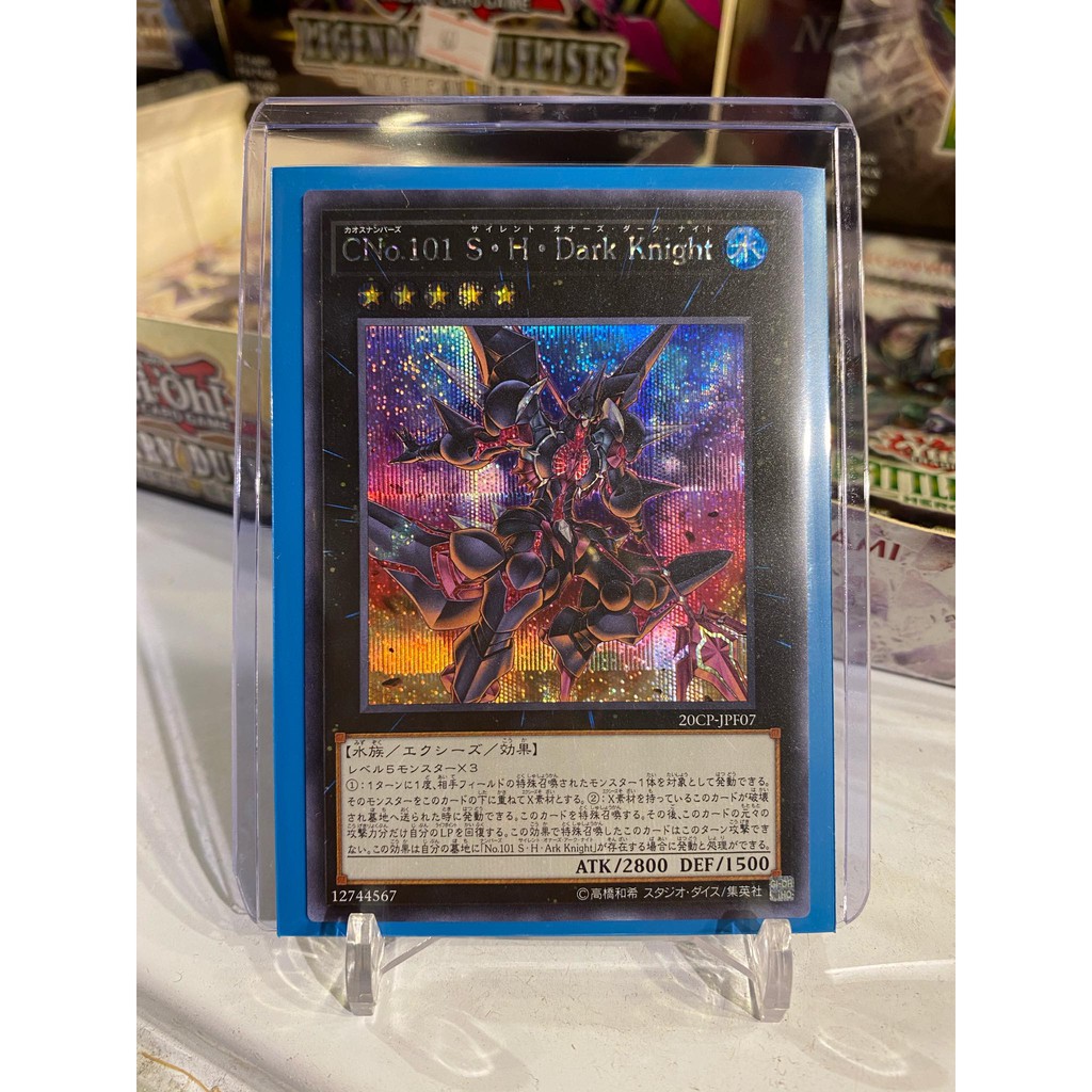 Lá bài thẻ bài Yugioh Number C101 Silent Honor DARK - Secret Rare - Tặng bọc bài nhựa bảo quản